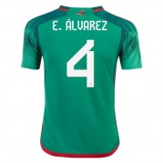 Billige Mexico VM 2022 Fotballdrakter Edson Álvarez 4 Hjemmedraktsett Kortermet..